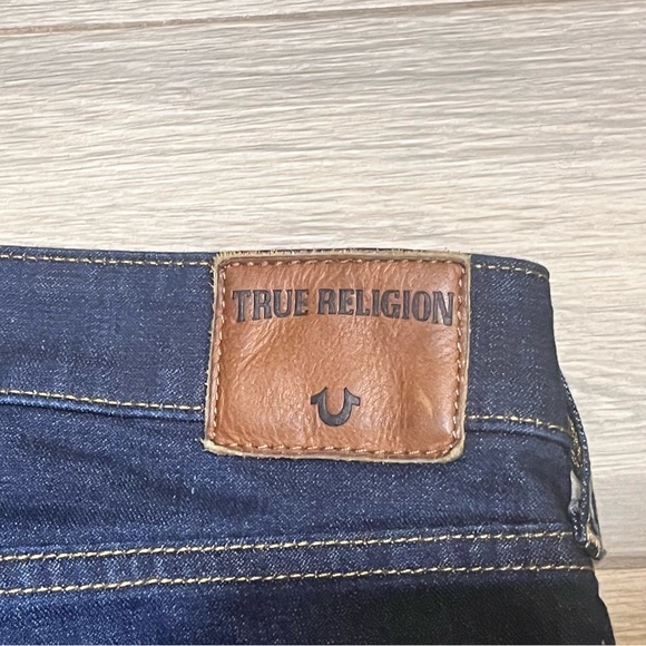 True Religion Tony Raw 36x30 Mens Skinny Jeans Dark Blue Made In USA - Picture 14 of 14